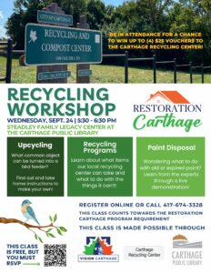 Recycling Workshop (RSVP Required)