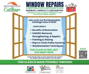 Vision Carthage Restoration Class (Registration Required)