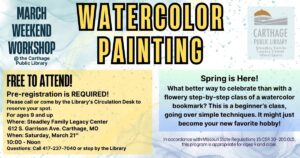 Weekend Workshop: Watercolors