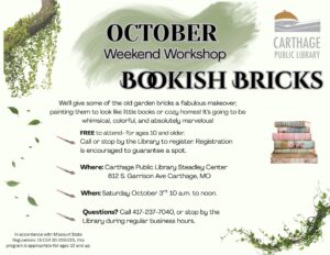 Weekend Workshop: Book Bricks
