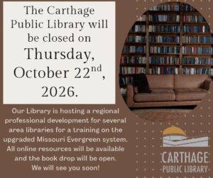 Library Closed for Staff Training